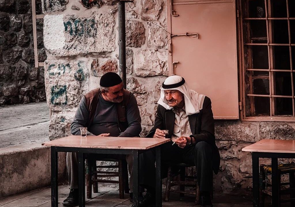 Street scene in the old city of Hebron